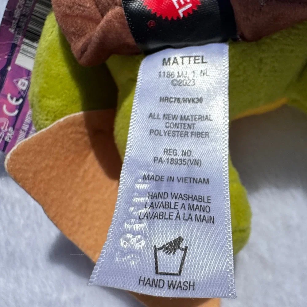 Mattel TMNT Mutant Mayhem Donatello Pizza Plush Toy Small Green Purple